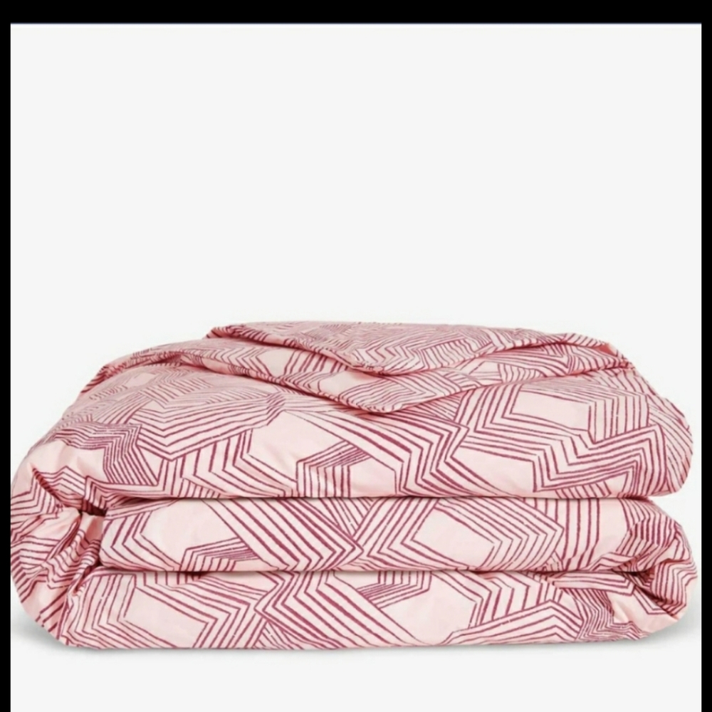 BROOKLINEN☆ CLASSIC DUVET COVER- Berry Brushtrokes on rose